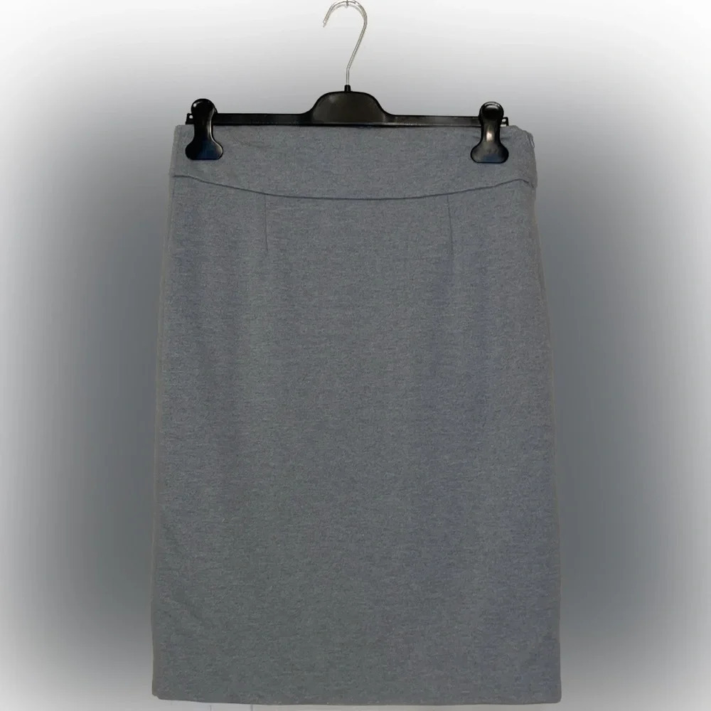 Premise studio women’s skirt 10 medium pencil grey stretch knee business casual